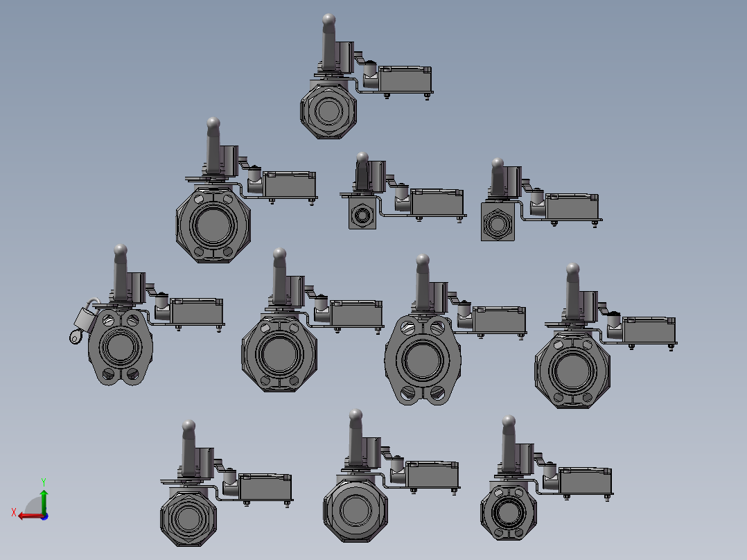11款KHM-50精密球阀后视图