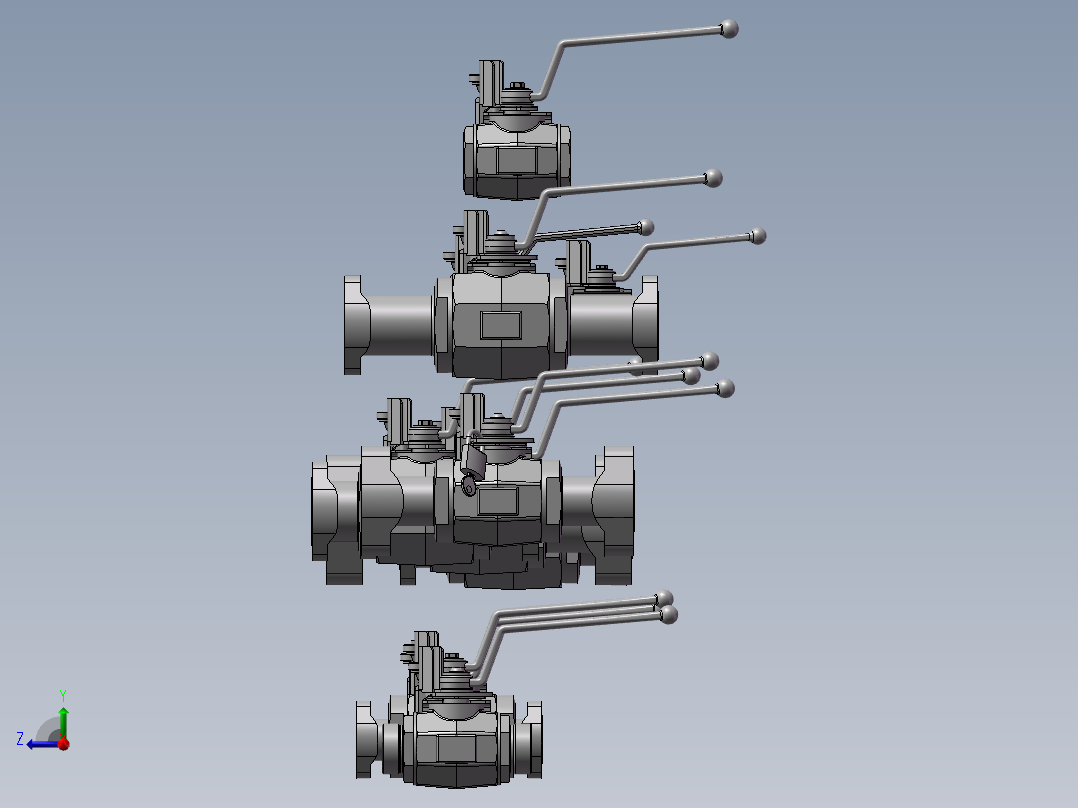 11款KHM-50精密球阀右视图