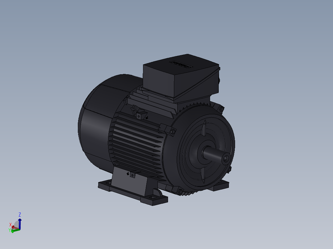 电机西门子1LE0102-0DB32-0AA4主视图