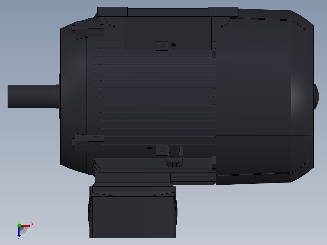 电机西门子1LE0102-0DB32-0AA4俯视图