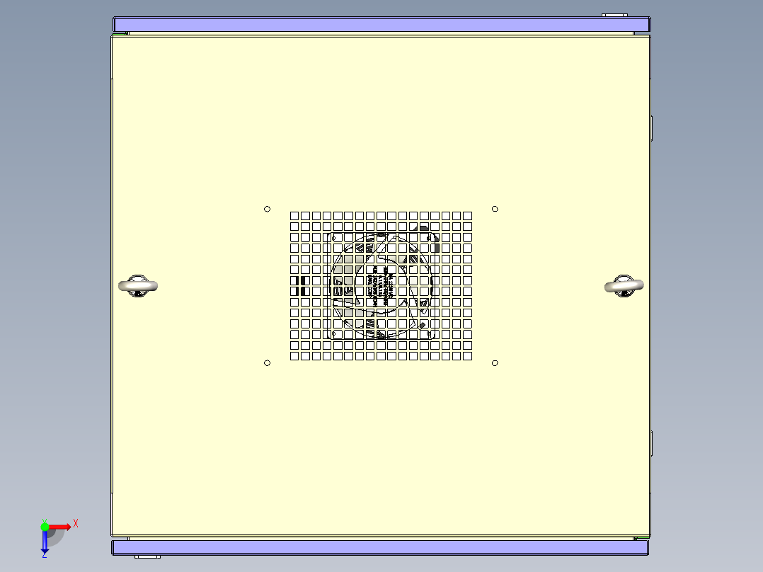 16UAE小型网络机柜俯视图