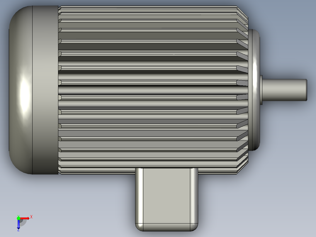 Y100L-11-8调速电机俯视图