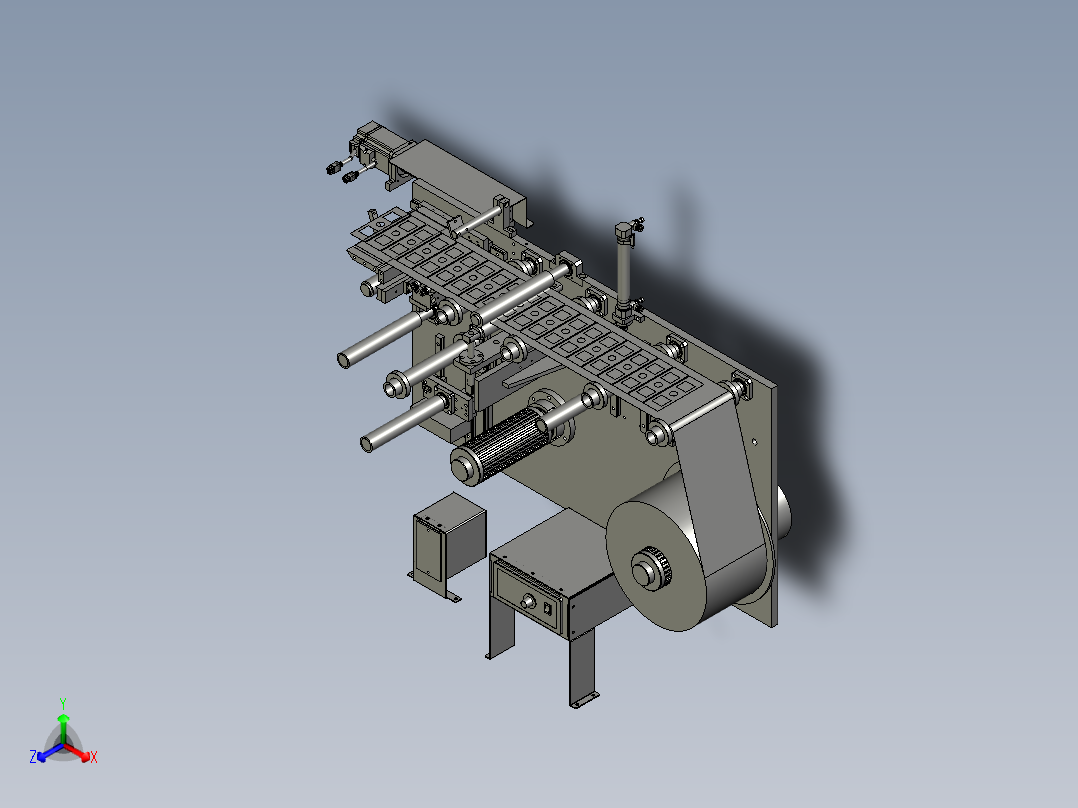 NM16076-09绝缘片收放卷正等轴测图
