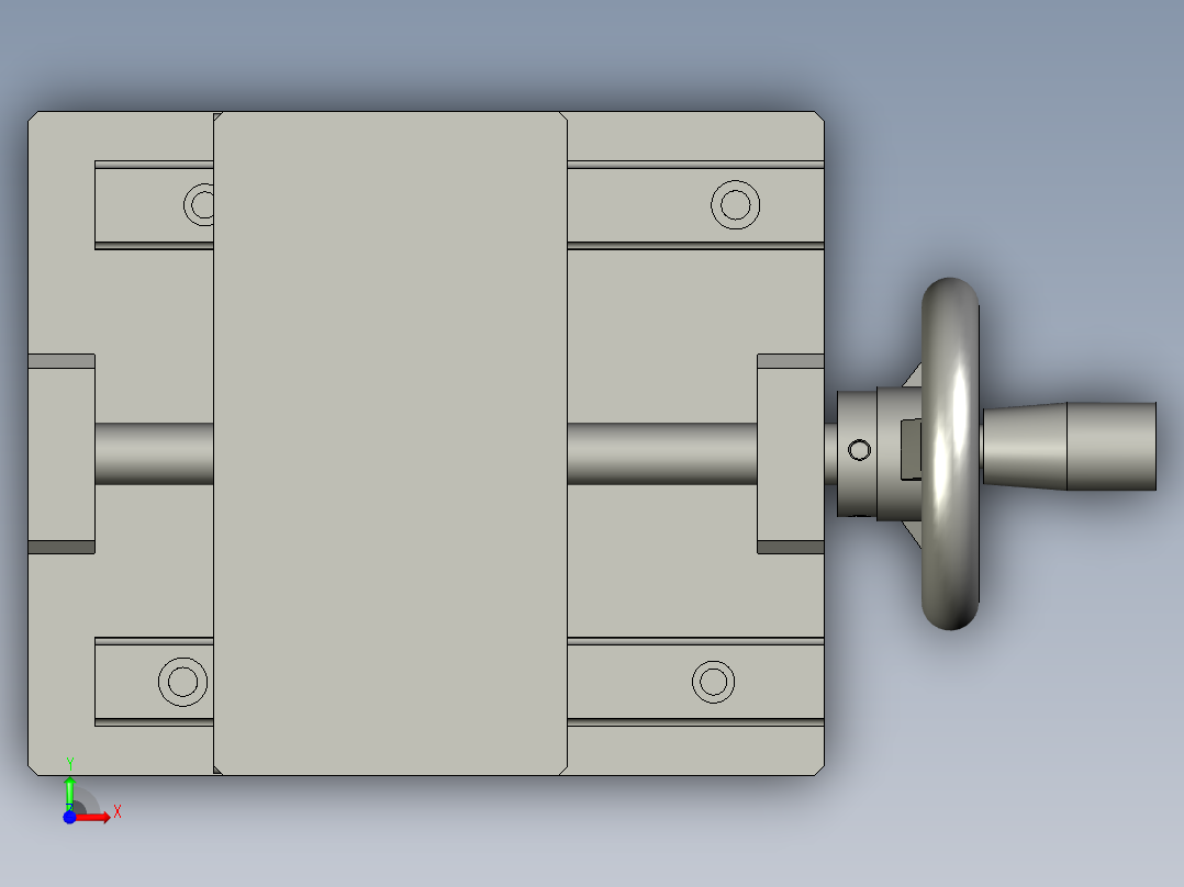 侧上下移动机构前视图