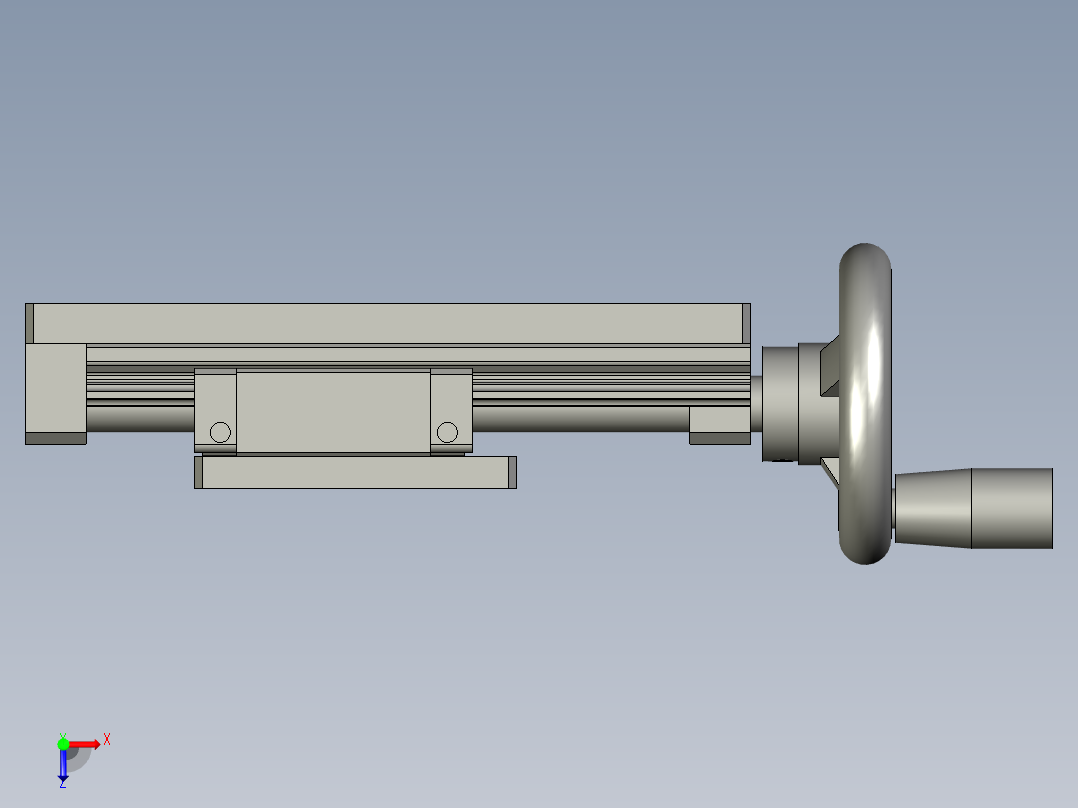 侧上下移动机构俯视图