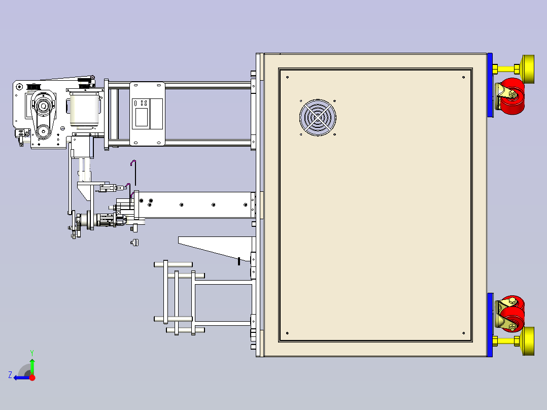自动打铆钉系统机右视图