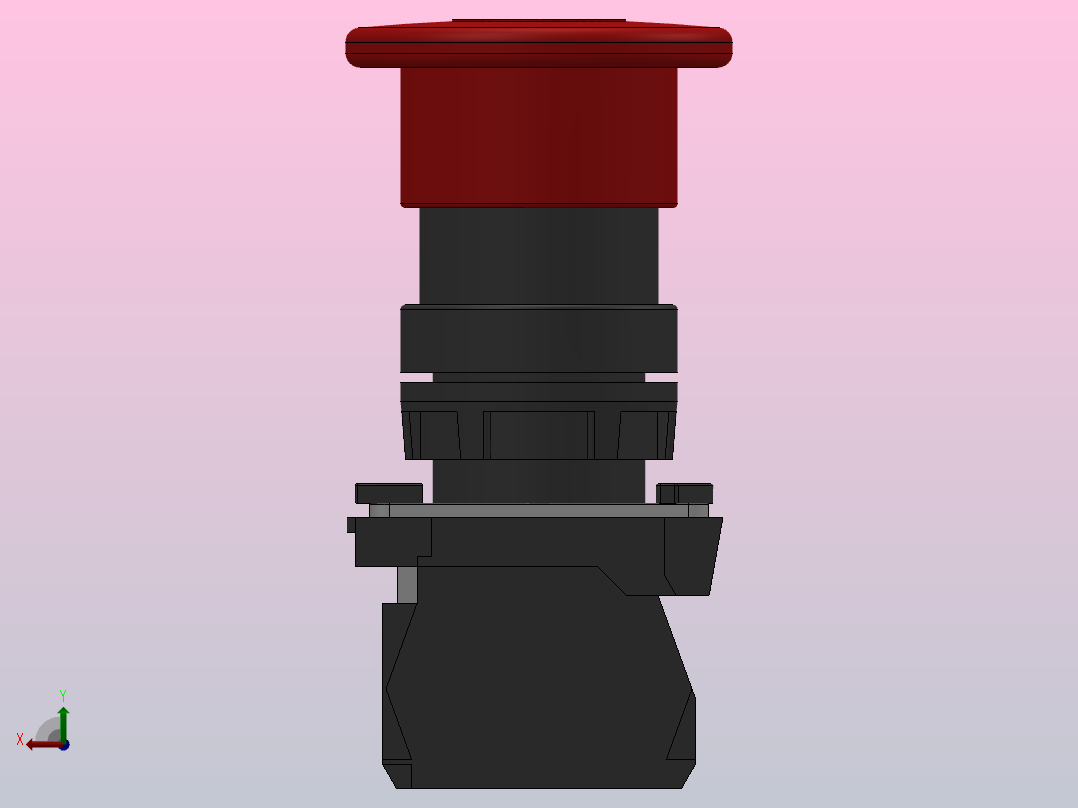 拉拔释放φ40[GQB4-ET42]按钮开关后视图