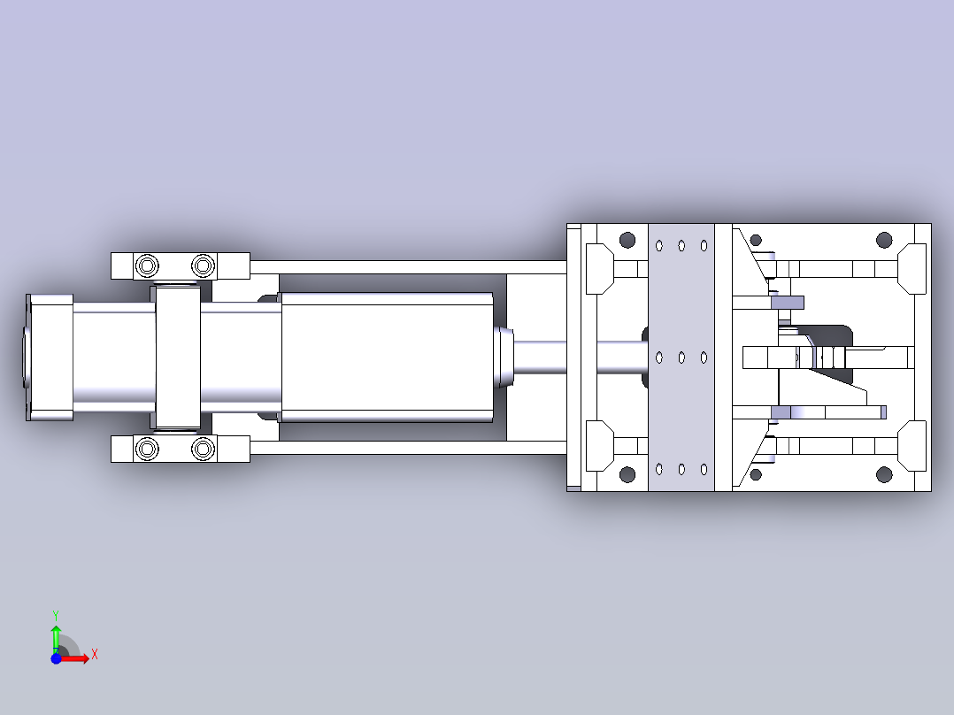 翻转机构前视图