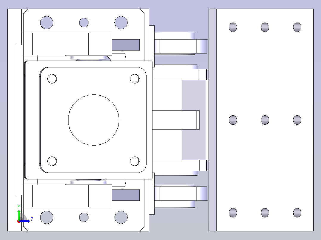 翻转机构左视图