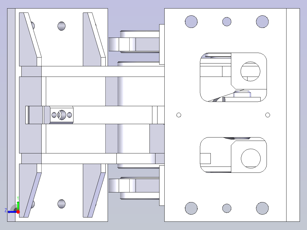 翻转机构右视图