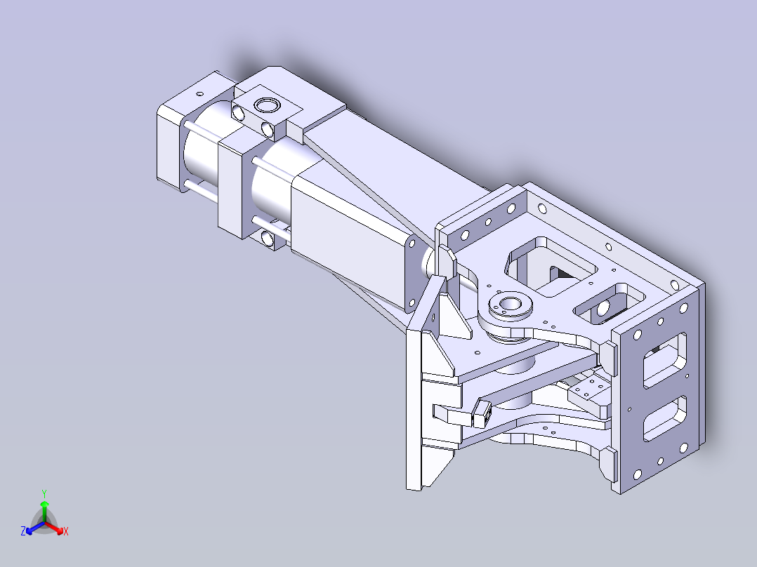 翻转机构正等轴测图