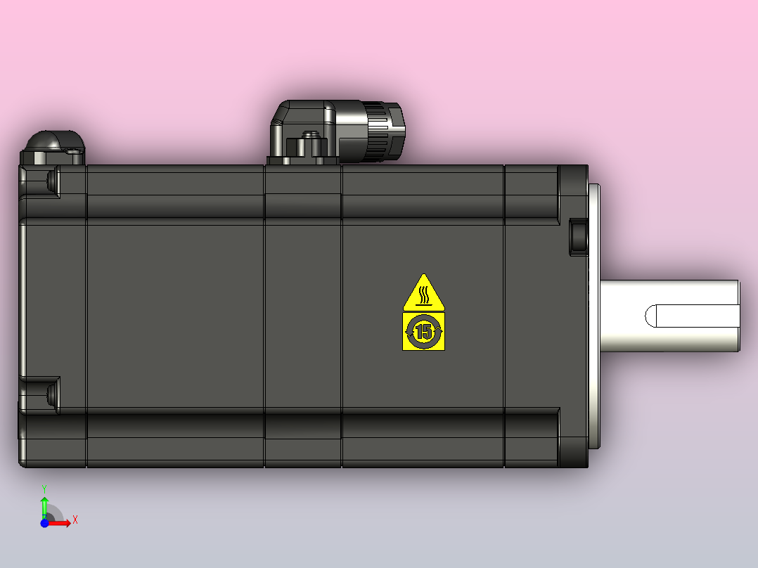 安川伺服电机-SGM7J-08AFC6E前视图