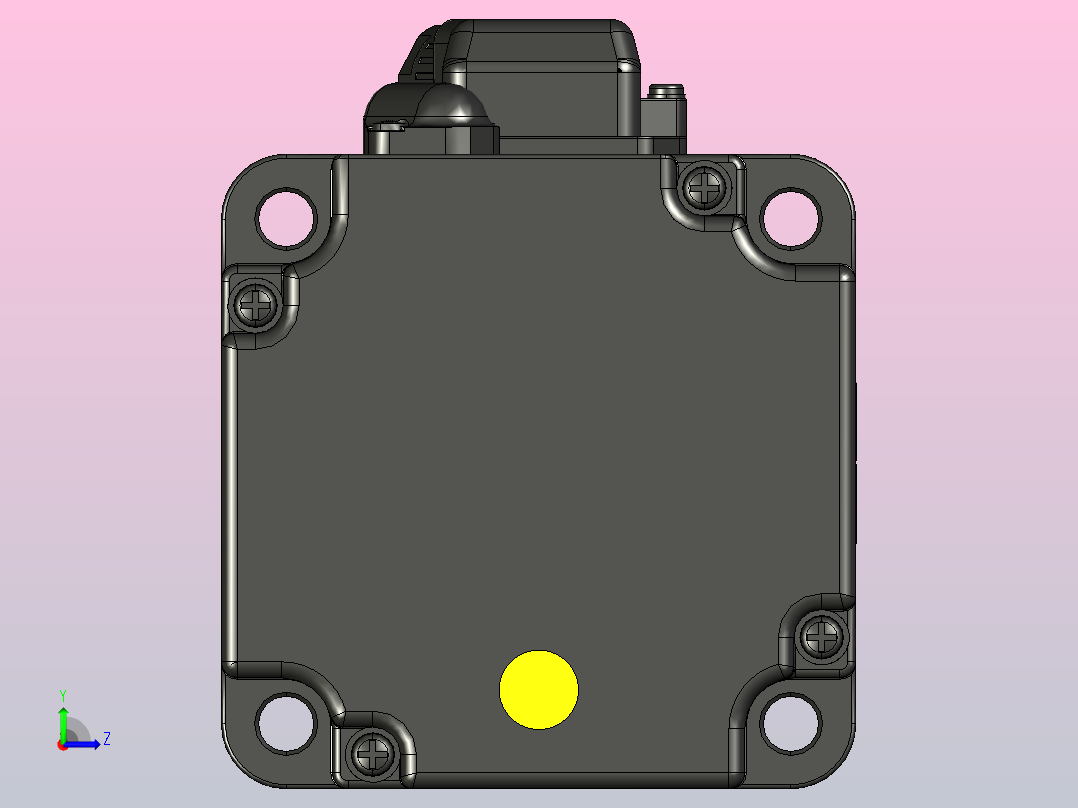 安川伺服电机-SGM7J-08AFC6E左视图