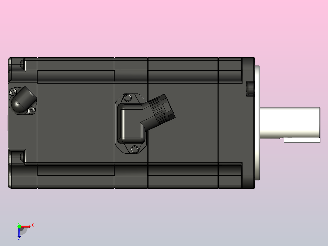安川伺服电机-SGM7J-08AFC6E俯视图