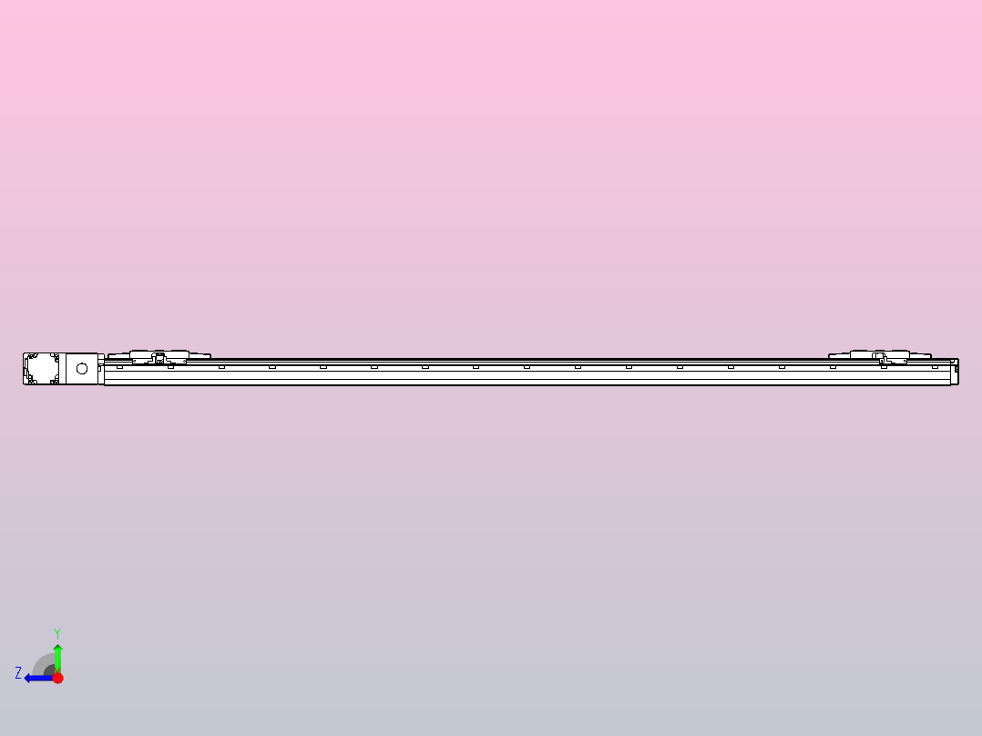 皮带直线轴双滑块型TPA-GCBS-120-P70-L600-QL-M20-N3右视图