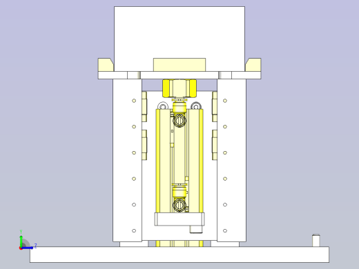 一种省空间加长行程机构3D图纸左视缩略图