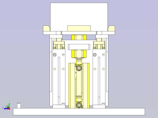 一种省空间加长行程机构3D图纸右视缩略图