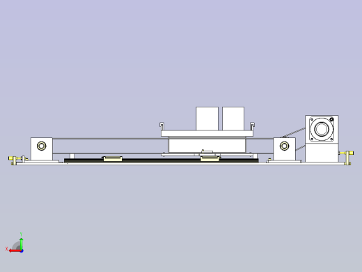 一种重型工件的横移机构3D图纸后视缩略图