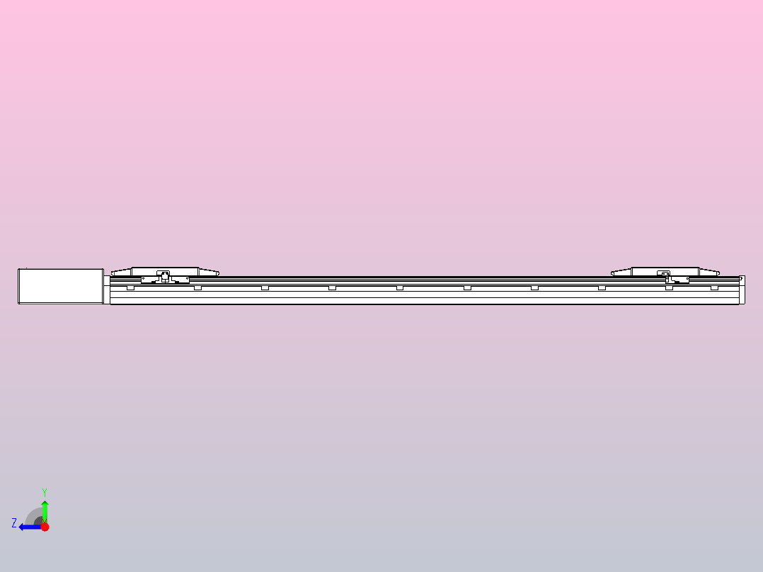 皮带直线轴双滑块型TPA-GCBS-150-P80-L425-QR-M75-N3右视图