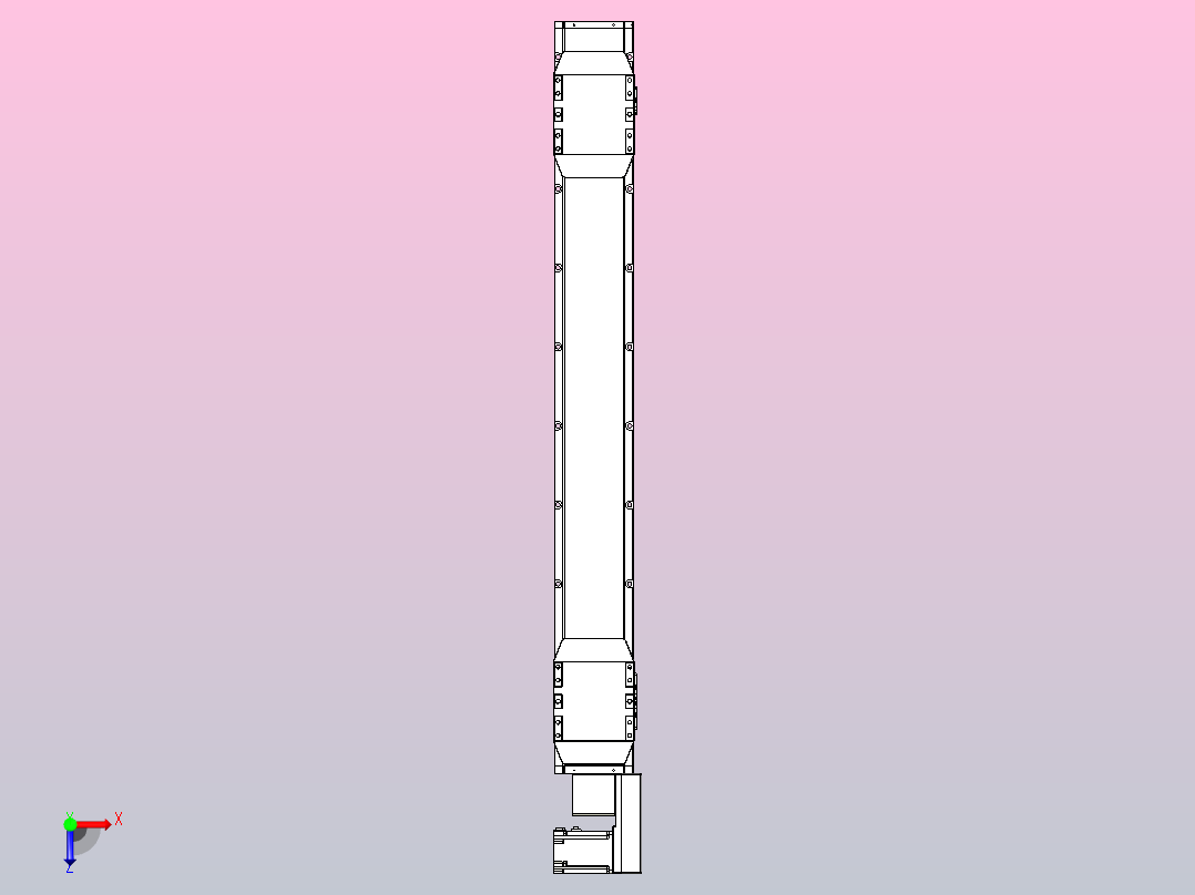 皮带直线轴双滑块型TPA-GCBS-150-P80-L425-QR-M75-N3俯视图