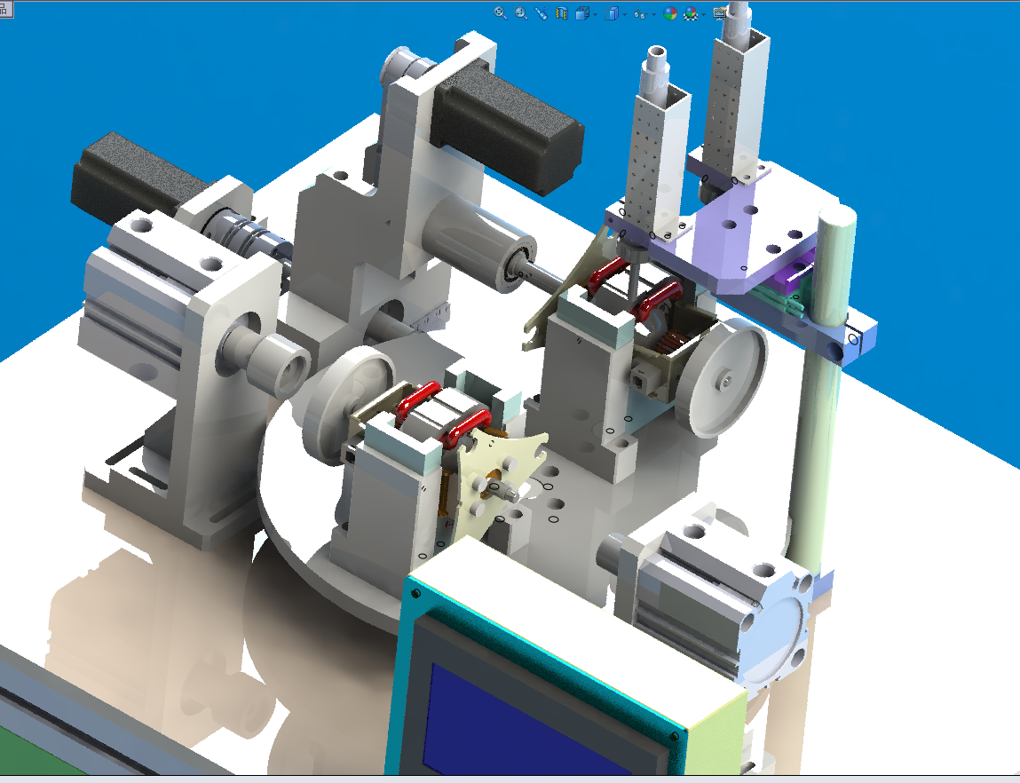 电机检测线圈设备3D数模图纸 STEP格式