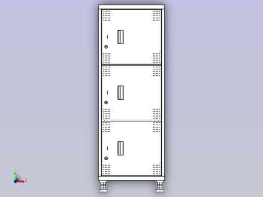 A0004744-三门文件架柜前视缩略图