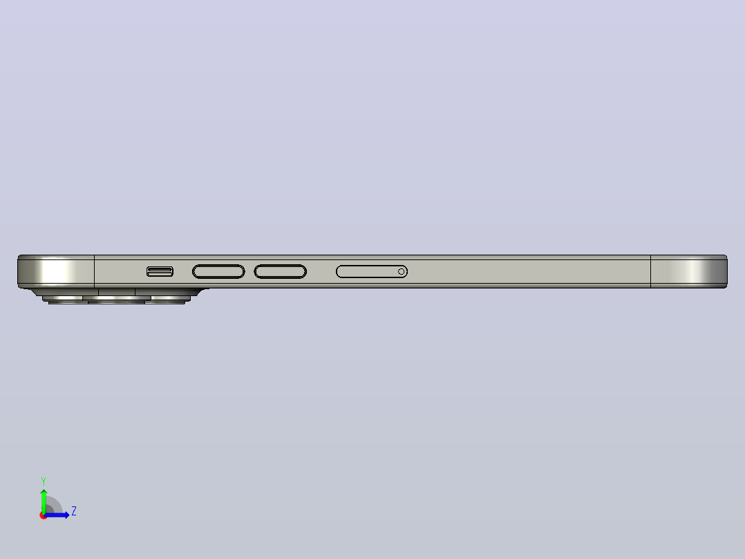 Phone 13 Pro Max Mini手机系列模型左视图