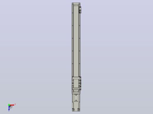 滚珠丝杠直线轴内置导轨TPA-GCR-65-1610C-L550-M-M40-N3俯视缩略图