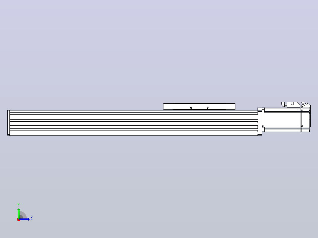 滚珠丝杠直线轴带导轨全封闭TPA-HCR-120D-1610C-L350-M-C-P40-N3左视图
