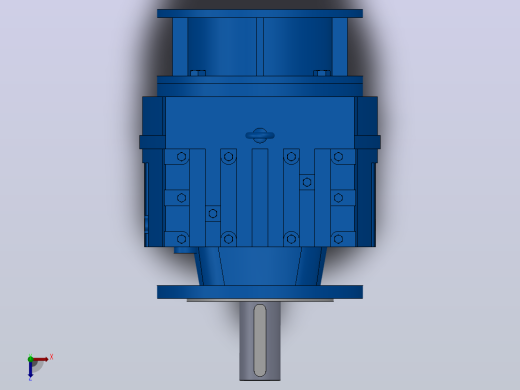 RF107ZP斜齿轮减速机RF107-8.07-M1-P180-Φ350俯视缩略图