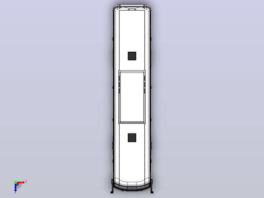 旅游巴士3D图纸 Solidworks设计俯视缩略图