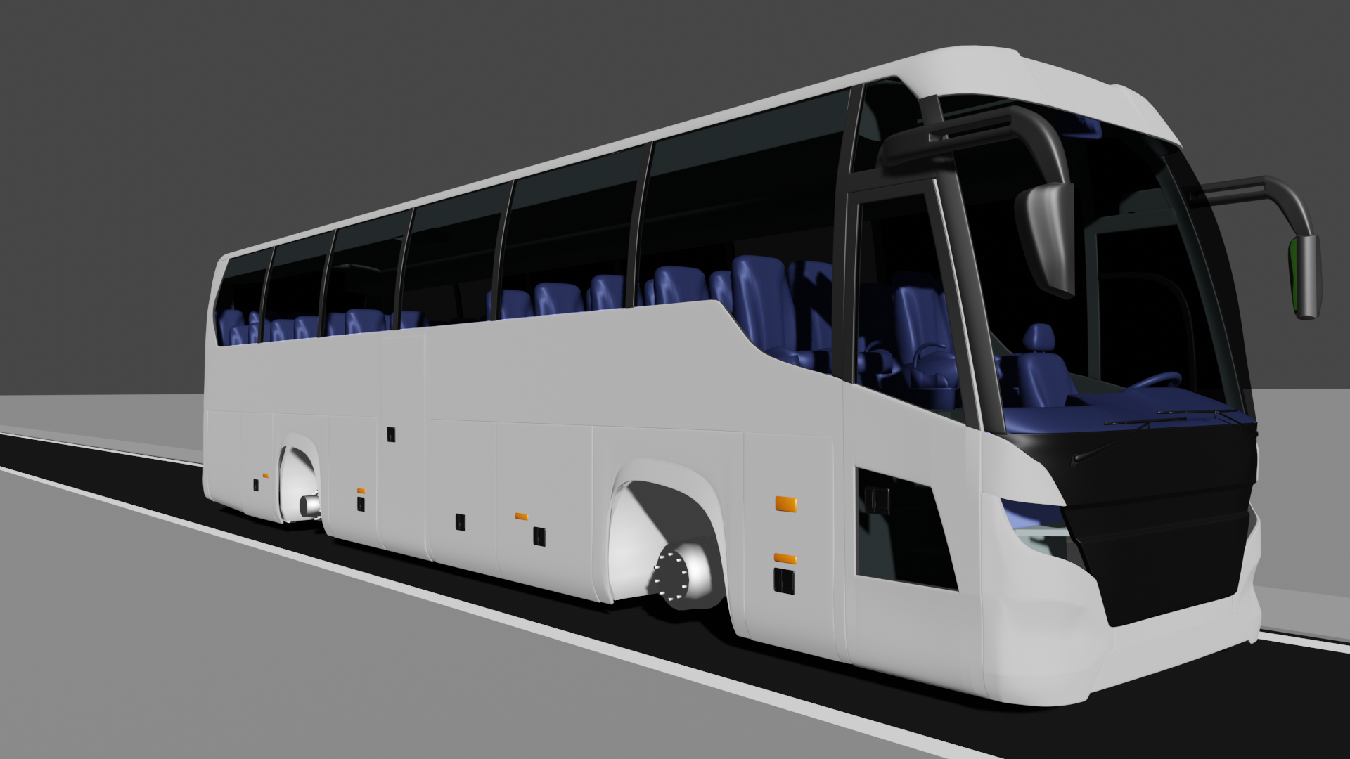 旅游巴士3D图纸 Solidworks设计