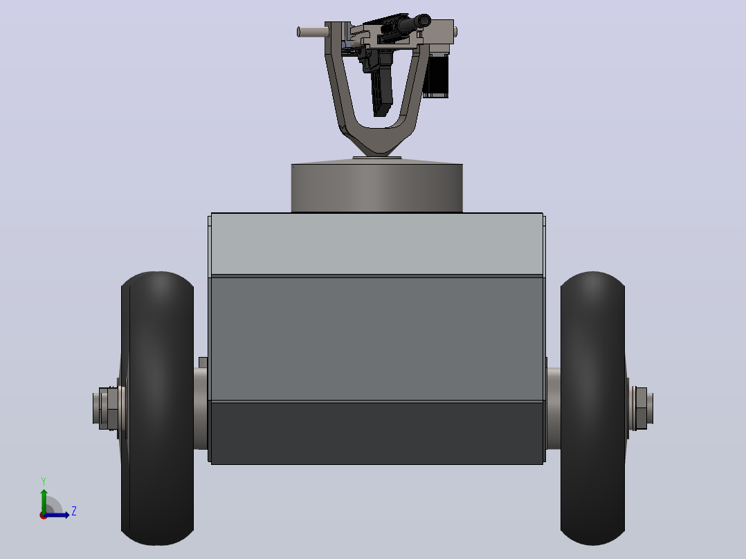 迷你 Ugv 原型机左视图
