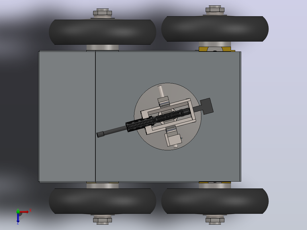 迷你 Ugv 原型机俯视图