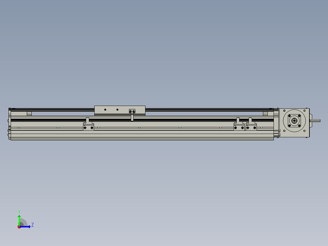 MT120BT半封闭皮带滑台[MT120BT.L100.400.LT.P40.C3]左视图