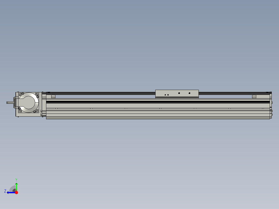 MT120BT半封闭皮带滑台[MT120BT.L100.400.LT.P40.C3]右视图