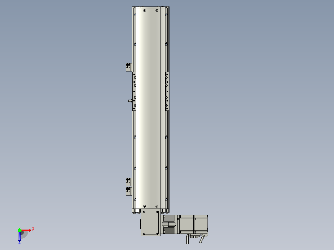 MT120BT半封闭皮带滑台[MT120BT.L100.400.LT.P40.C3]俯视图