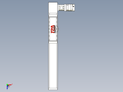 伺服电机集成皮带传动直线执行器TPA-OCB-120-224-L450-DL-J90-N3俯视缩略图