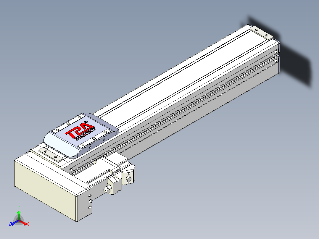 滚珠丝杠直线轴带导轨全封闭TPA-HCR-65S-1610C-L300-MR-Y-P10-N3主视图