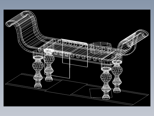 室内家具和灯具等的模型十四-K-C02