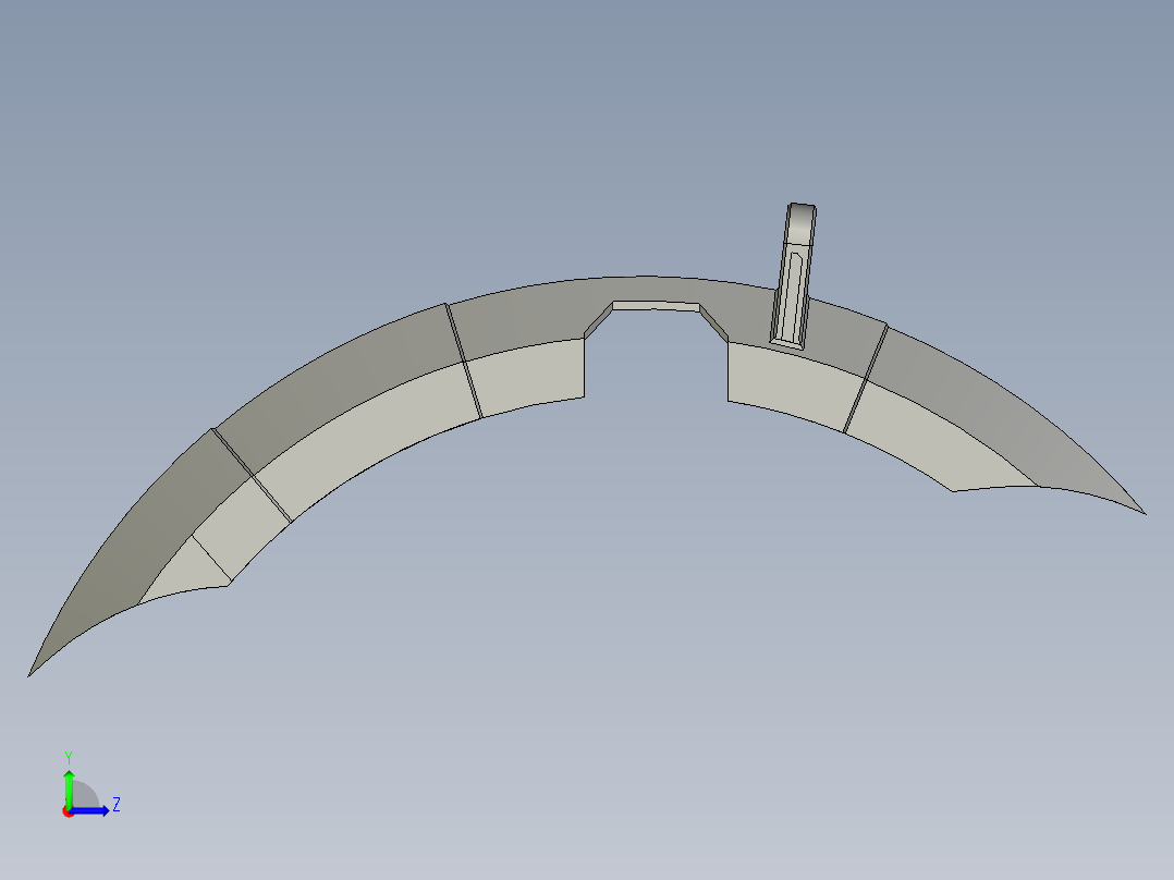 solidworks 电动车移动前叶子板左视图