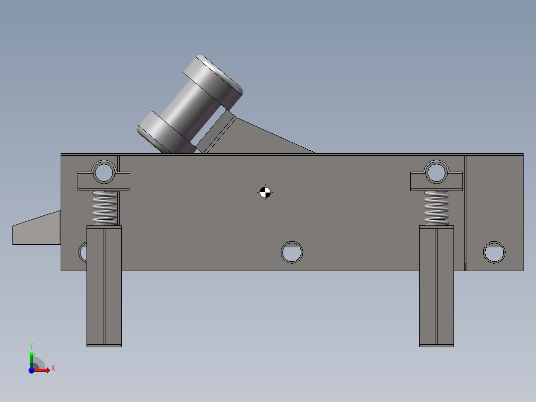 振动筛 矿山设备模型前视图