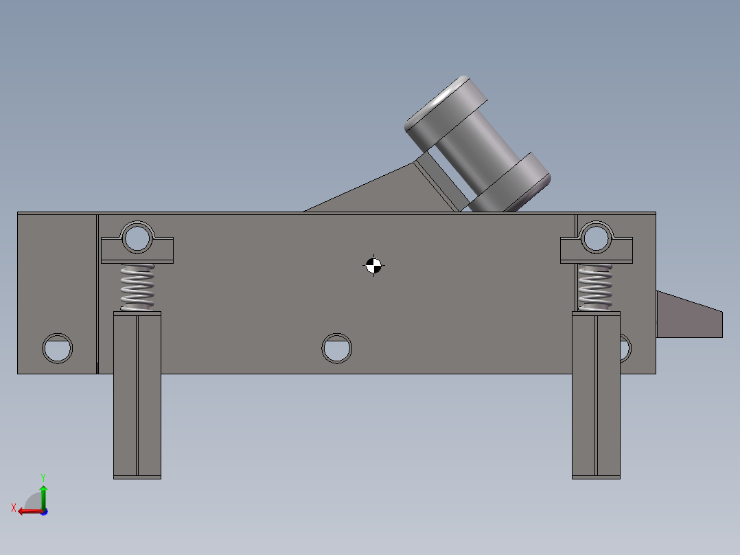振动筛 矿山设备模型后视图