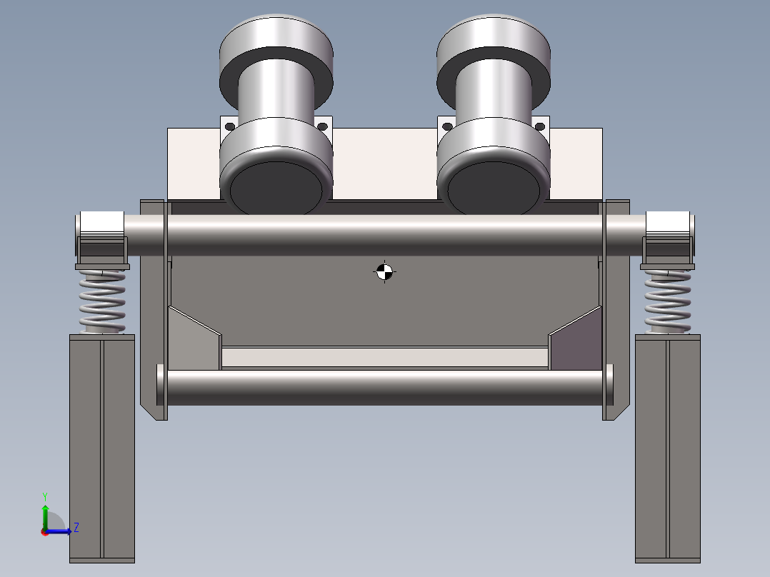 振动筛 矿山设备模型左视图
