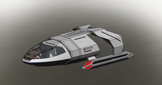 48--uss ozymandias航天飞机模型3D图纸缩略图