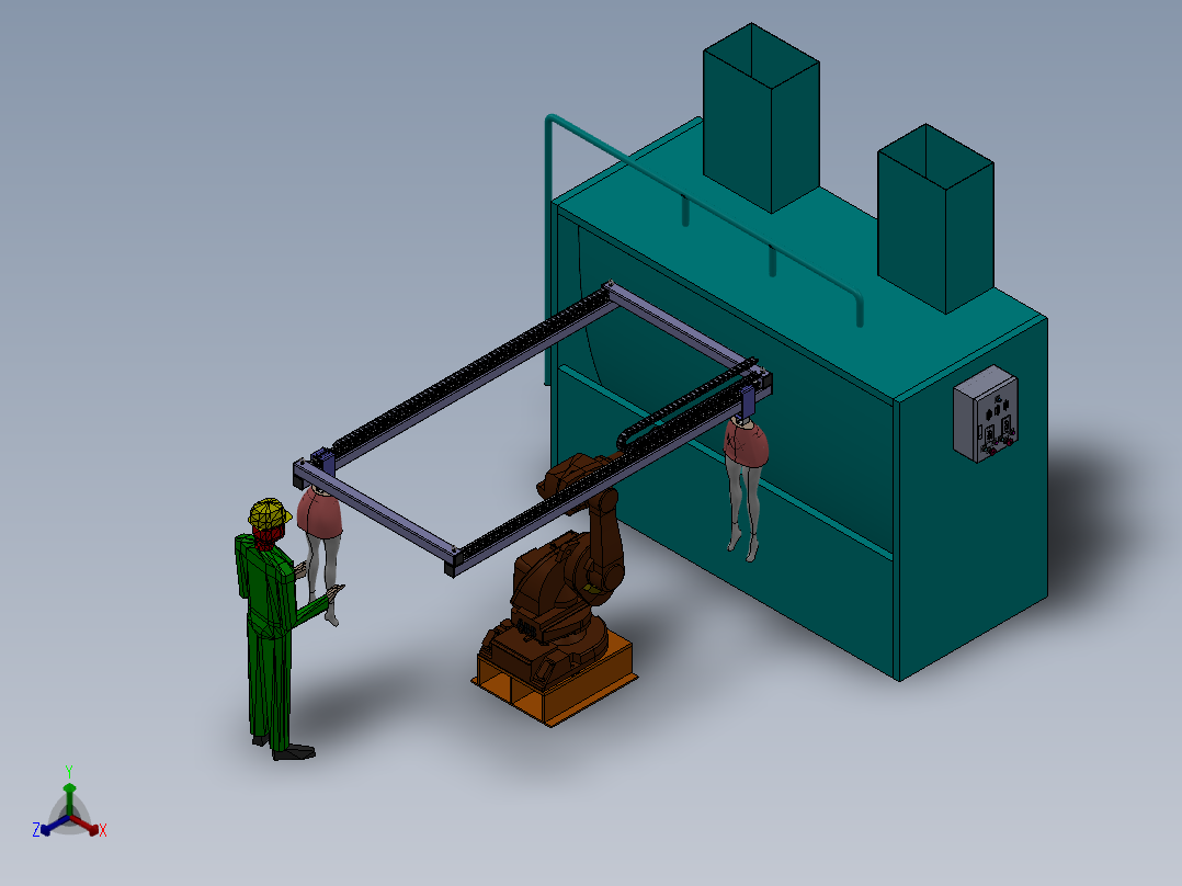 自动涂漆牛仔服装