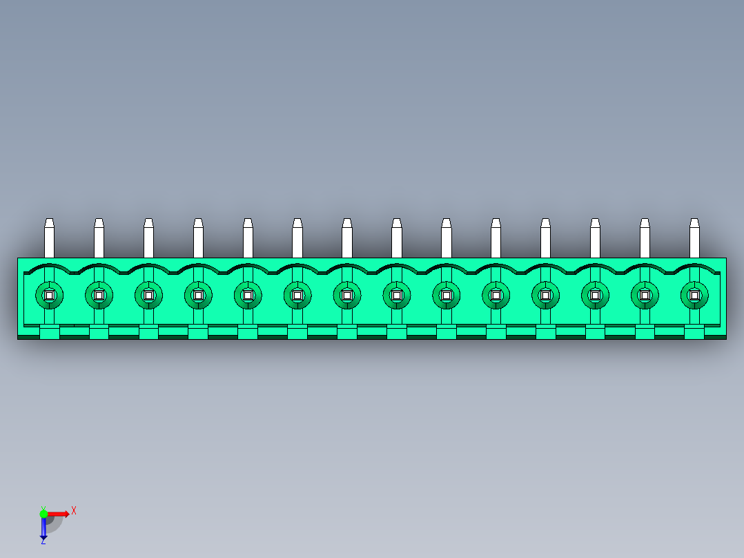 DEGSON 2EDG 系列 5.0mm 可插拔接线端子组-2EDGRC-5.0-14P-14-00AH俯视图