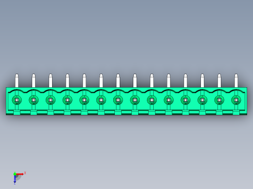 DEGSON 2EDG 系列 5.0mm 可插拔接线端子组-2EDGRC-5.0-14P-14-00AH俯视缩略图