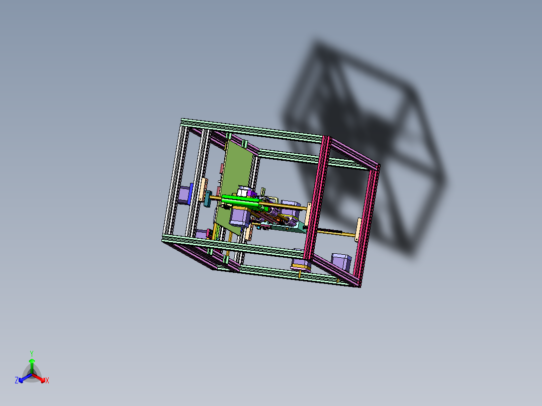 框架式兼容多材料双头3D打印机