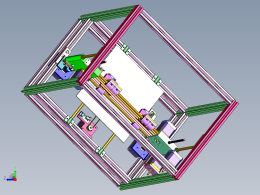 框架式兼容多材料双头3D打印机右视缩略图